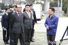 대구 북구청, 화물차 공영차고지 예정부지에서 현장 간부회의