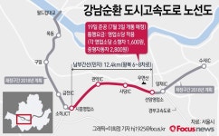 [그래픽] 강남 순환 도시고속도로 노선도