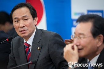[포커스포토] 우상호, 여야 3당 원내지도부 회동 결과 브리핑