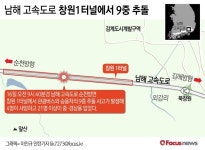 [그래픽] 남해 고속도로 창원 1터널에서 9중 추돌