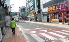 산청군 보도가 깔끔해졌어요 가로 정비로 쾌적한 도시환경 조성