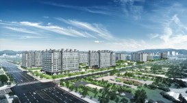 송도국제도시 1공구 두산위브 센트럴, 첨단도심 속 그린단지로 조성