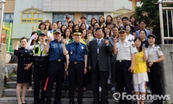 경기남부지방경찰청장, 용인 둔전초교 방문