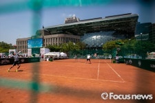 [포토] 도심 속 테니스 경기