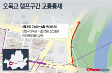 6일 서울 양천구 오목교 램프구간 교통통제