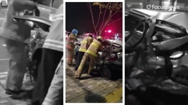 <시민제보영상>인천 청라국제도시 청라대로 음주운전 교통사고(영상)