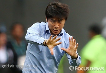 [포토] 한국올림픽축구 신태용감독의 액션