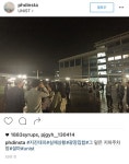 [포토] 야외광장으로 대피한 시민들