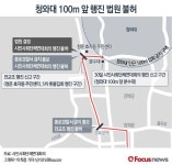 [그래픽] 청와대 100m 앞 행진 법원 불허
