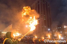 [포토] 정부청사 앞 횃불
