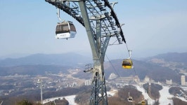 [VR영상] 곤도라에서 내려다 본 평창 스키장