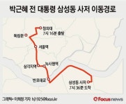 [그래픽] 박근혜 전 대통령 삼성동 사저 이동경로