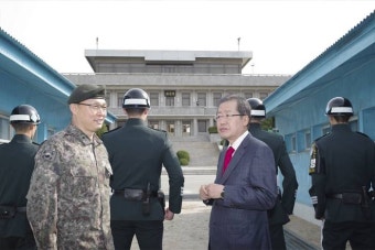 [포토] 홍준표 자유한국당 대선 후보, 판문점 방문