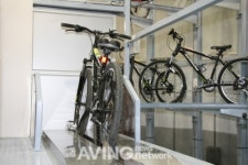 친환경 태양광자전거 주차타워 바이텔 전시