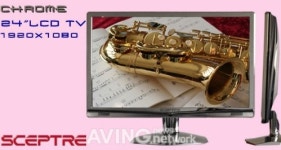 Sceptre to announce its 24-inch 1080p full HD LCD TVs available in sleek chrome