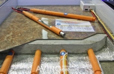 한진테크, 난방비 절감 기술 현열식 무자계 전기 온돌 시스템 전시