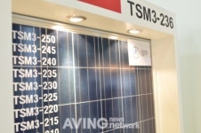 [그린에너지엑스포 현장] 티&솔라, 태양광모듈 TSM3-236 전시