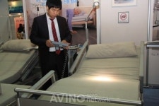 [SENDEX 2012 현장] 현메디칼, 인체공학적인 전동식 침대 전시