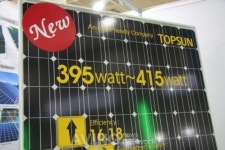 [신재생에너지대전 현장] 탑선, 400Wp급 고출력 태양광 모듈 선보여