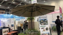 [2019 대한민국 국제쿨산업전] HSM Enjoy Water, 더운 날 뜨거운 태양광 에너지를 이용한 미스팅 파라솔 공개로 눈길