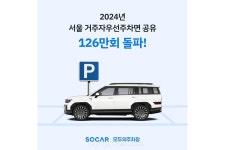 쏘카, 2024년 서울서 거주자우선주차 126만 회 공유… 도심 주차난 완화에 기여