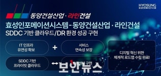 효성인포메이션시스템, 동양건설산업·라인건설의 클라우드 및 DR 환경 성공 구현