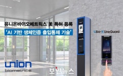 유니온바이오메트릭스, AI 기반 생체인증 출입통제 기술 美 특허 등록