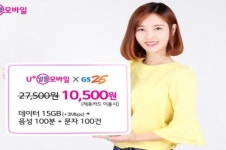 GS25, U+알뜰모바일 업체 미디어로그와 손잡고 전용 요금제 첫 선