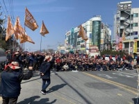 SK 하이닉스, M16 공사에 민주노총 조합원 배제?...민주노총,이천 SK 하이닉스서 대규모 집회