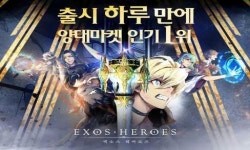 엑소스 히어로즈, 출시 하루만에 양대마켓 인기 1위