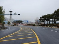 진주시, 교통사고 예방 위해 상평교 도로 모서리 정비