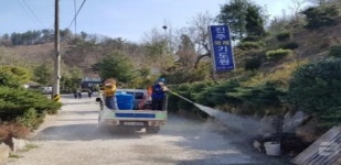 진주 상봉동단체장협의회, 코로나19 합동 예방방역 실시