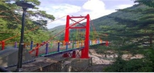 진안군, 운일암반일암 계곡에 무지개 떳다