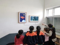 뮤럴 디지털 액자, 부산 죽성초등학교·서울 세화고등학교 등 교육 현장에 전시