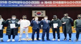 영산대 동양무예학과, 제25회 전국학생우슈선수권 종합 우승