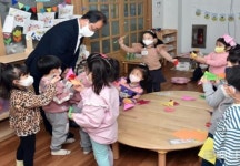 [포토] 김석준 교육감 14일 3월 개원한 명지가온유치원 방문