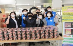 라이프드림,  군산대 학생생활관에 군산짬뽕 1천개 증정