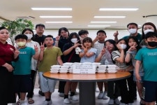 영산대 K-Food조리전공 대학 인근 떡 나눔