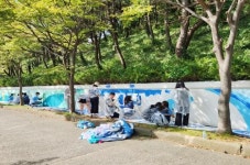 부경대생들, ‘시민 산책 명소’ 캠퍼스 벽화 단장 나서