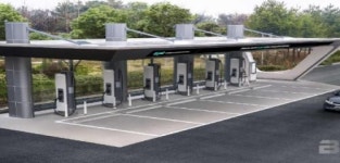 사천시에 처음 초고속 전기차 충전소 E-pit 설치