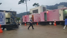 장애인 배려 부족, 고속道 휴게소 화장실 공사