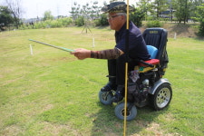 휠체어 사용 장애인 배려 없는 선학파크골프장