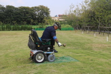 휠체어 사용 장애인 배려 없는 선학파크골프장
