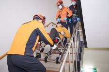 장애인종합복지공간 여의도 이룸센터 소방훈련 풍경