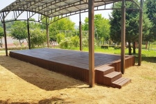 휠체어 접근 못하는 안산 달미제2공원 무대