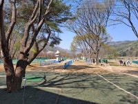 꽃피는 봄 사월 돌아와도 파크골프장은 여전히 휴장