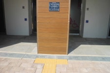 장애물 없는 익산시 금마축구공원 공중화장실 장애인 편의 양호