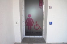 장애물 없는 익산시 금마축구공원 공중화장실 장애인 편의 양호