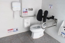 장애물 없는 익산시 모인공원 건강숲 공중화장실 장애인 편의 점검