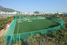 을숙도에 인조잔디 리틀야구장 개장